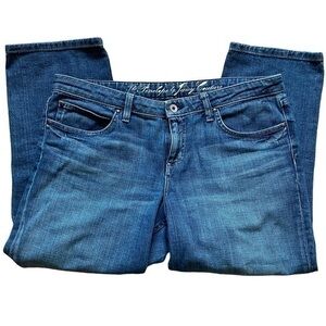 Juicy Couture Penelope Blue Denim Cropped Capri Jeans 32